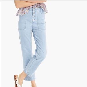 J. Crew Straight-leg crop jean in indigo cove wash